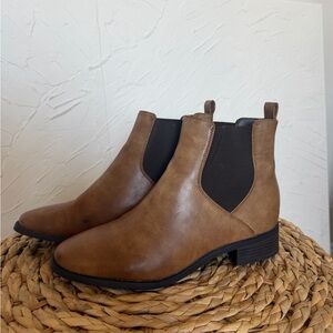 LOFT Tan Ankle Booties